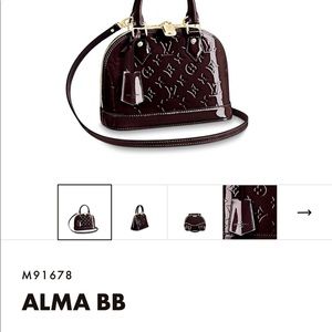 Louis vuitton. Almabb. Black. Text message anytime